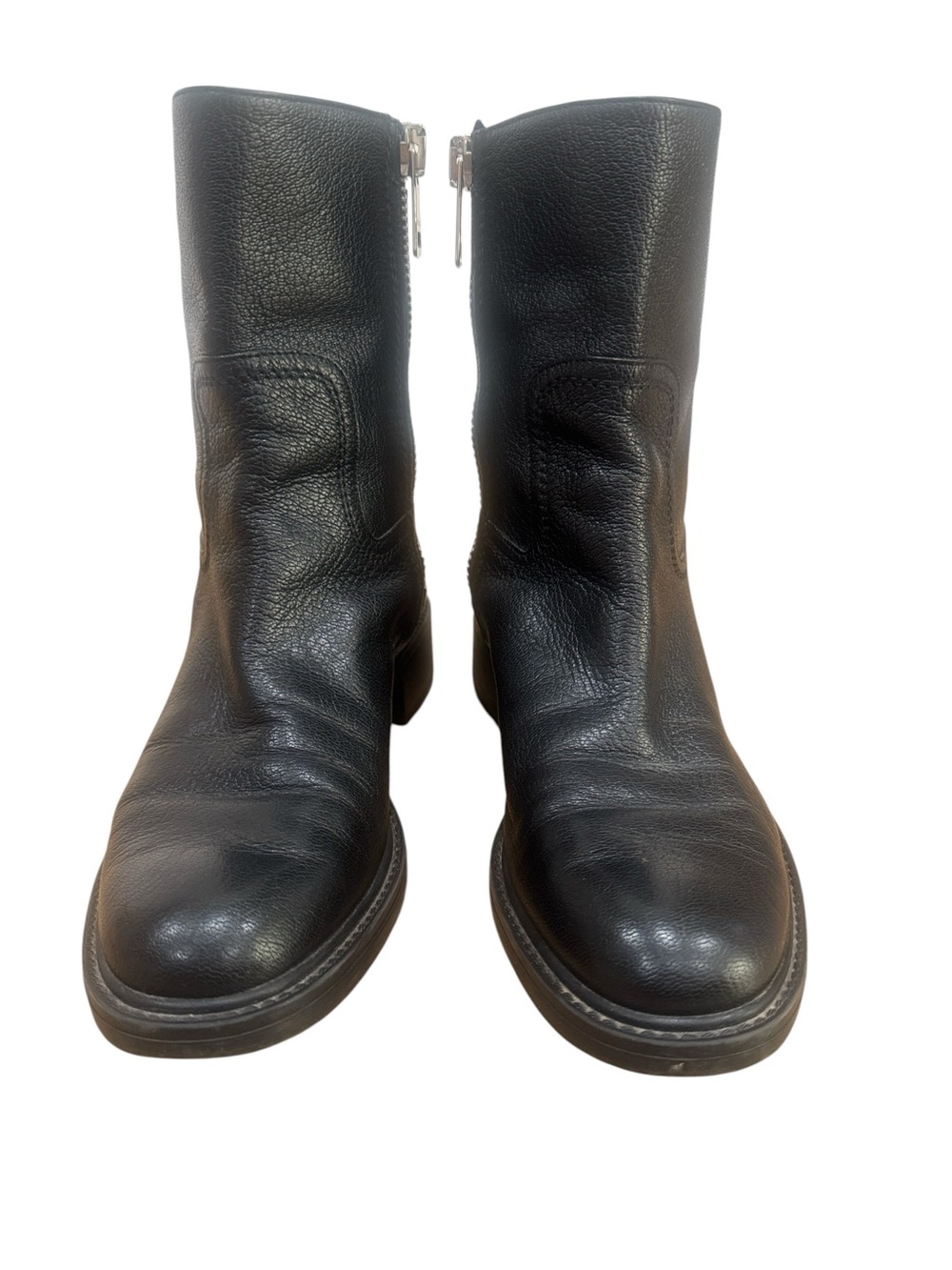 Gucci Maud Black Leather Mid-Calf Boots Size 36.5